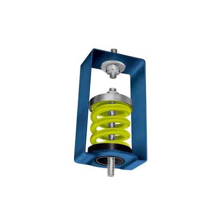 Mason Industries Spring Vibration Isolation Hanger - 2-1/2"L x 2-7/8"W x 4-1/4"H Blue HS-X-210
